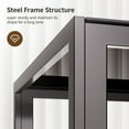 thumbnail image 3 of Lofka 51" Tempered Glass Gaming Desk for Gaming Room and Study, Black, 3 of 7