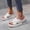 White, variant on RKSTN Slides Sandals for Women Sporty Platform Sandals Wide Criss Cross Straps Open Toe Slip on Soft Soles Comfortable Sandals for Women