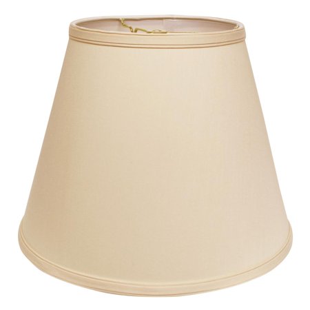 Oyster Organza Shade - Slant Deep Empire Hardback Lampshade with Washer Fitter, Oyster