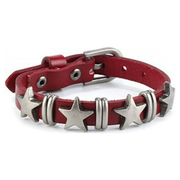 AOOOWER Cuff Biker Bracelet Wristband Punk Spike-Bracelet Vintage Belt