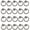 Chrome Plated, variant on Pack of 20, Antique Knobs Pulls Zinc Alloy Rings Pull Single Hole Handles Cupboard Drawer Cabinet Pull for Dresser Wardrobe Door Handles Funniture Drop Ring Knobs Pulls