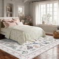 thumbnail image 3 of Washable Area Rug 8'x10', Non Slip Washable Rug for Living Room, Animal Butterfly Print Indoor Soft Carpet for Bedroom, Dining Room, 3 of 7