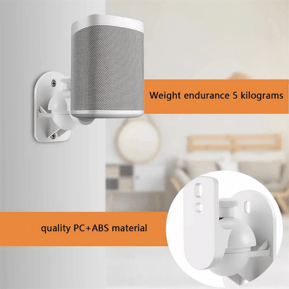 2PCS Universal Speaker Wall Mount Bracket Ceiling Stand Clamp with Adjustable Swivel and Tilt Angle Rotation