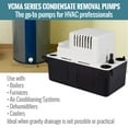 thumbnail image 2 of Little Giant VCMA-15ULT Automatic Condensate Removal Pump with Tubing, Black, 2 of 4