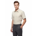 thumbnail image 2 of Allsense Men’s Regular-Fit Short-Sleeve Dress Shirt, Ivory, Small, 2 of 4