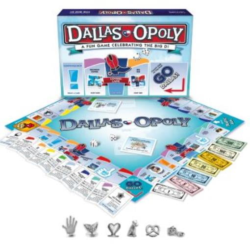 Dallas Opoly Board Game, by Late for the Sky