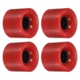thumbnail image 1 of Unique Bargains Roues de Longboard 60mm Roues de Planche à Roulettes Roues de Rue pour Skateboards Roues de Cruiser 78A, Rouge 4 Pack, 1 of 4