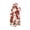 Candy cane snowman#4, variant on Santa Claus Christmas Statue, Rustic Winter Table Decor Figurine with Gift Bag, Candy Cane and Foliage Accents