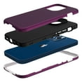 thumbnail image 2 of Nalacover Slim Case for iPhone 13  Pro 6.1 inch,Stylish Triple Layer Protection Hard PC + Soft TPU Silicone Hybrid Shockproof Camera Lens Protective Anti-drop Fit Back Phone Cover.Purple, 2 of 7