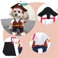 thumbnail image 3 of Disfraz de perro mascota, nueva ropa divertida para mascotas, disfraz de pirata para perro y gato, traje de pirata, ropa de fiesta, ropa para gato y perro, además de sombrero, 3 of 5