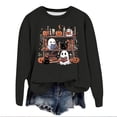 thumbnail image 4 of Sweatshirt for Women Spooky Season Sweatshirt Halloween Crewneck Sweatshirt Graphic Lightweight Pullover Tops Fall Sweatshirt, 4 of 4
