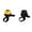 gold and black, variant on 1Pc Classic Bike Bell, Aluminum Bicycle Bell, Loud Crisp Clear Sound Bicycle Bike Bell for Adults Kids