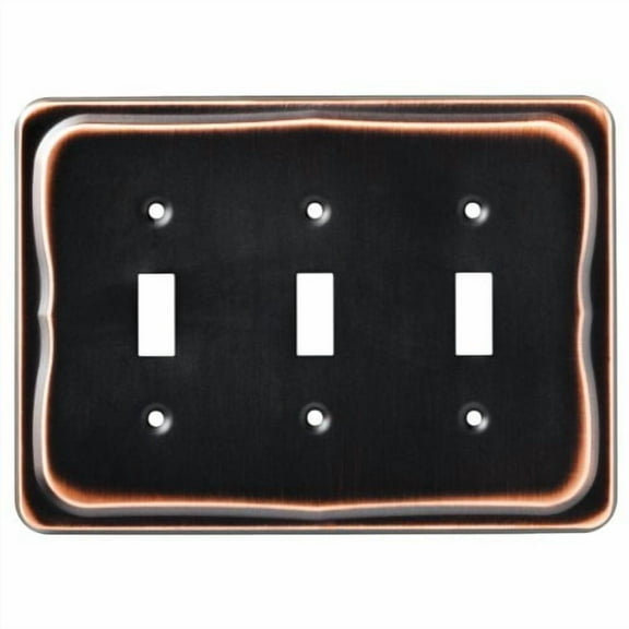 Franklin Brass 144419 Tenley Triple Toggle Switch Wall Plate / Switch Plate / Cover