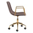 thumbnail image 2 of Eric Office Chair Brown and Gold, 2 of 2