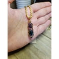 thumbnail image 6 of Crystal Necklace Gold Wire Wrapped Fluorite Healing Crystal Point Choker Necklace, 6 of 11