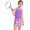 A Purple, variant on renvena Kids Girls 2PCS Tennis Skateboard Uniform Racer Back Vest Top with Built-in Shorts Golf Skorts Outfit