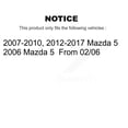 thumbnail image 2 of Transit Auto Front Rear Ceramic Pads and Coated Disc Brake Rotors Kit for Car Mazda 5 KGA-102421, 2 of 8