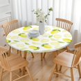 thumbnail image 3 of Round Picnic Table Cloth 100% Waterproof & Oil Proof, Elastic Fitted Table Cover for 36"-44" Round Tables, for Dining, Camping, Outdoor, 3 of 7