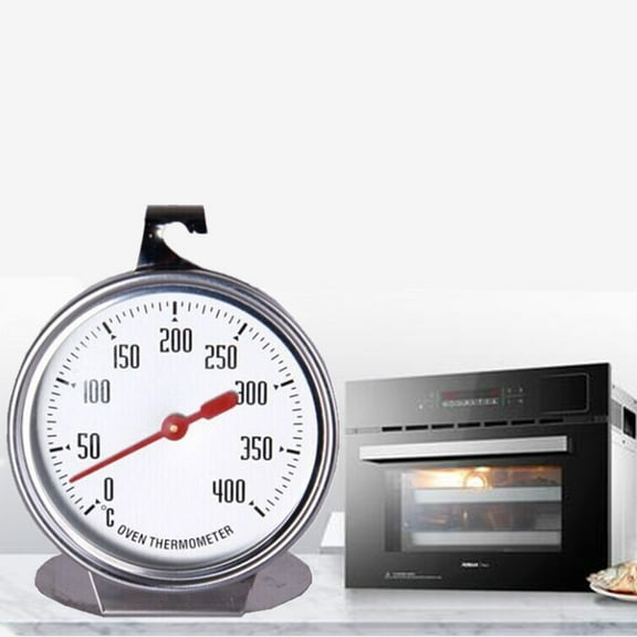 0-400 Degree Oven Thermometer Large Diameter Food Meat Temperature Stand Up Dial Measuring Thermometer Baking Tools