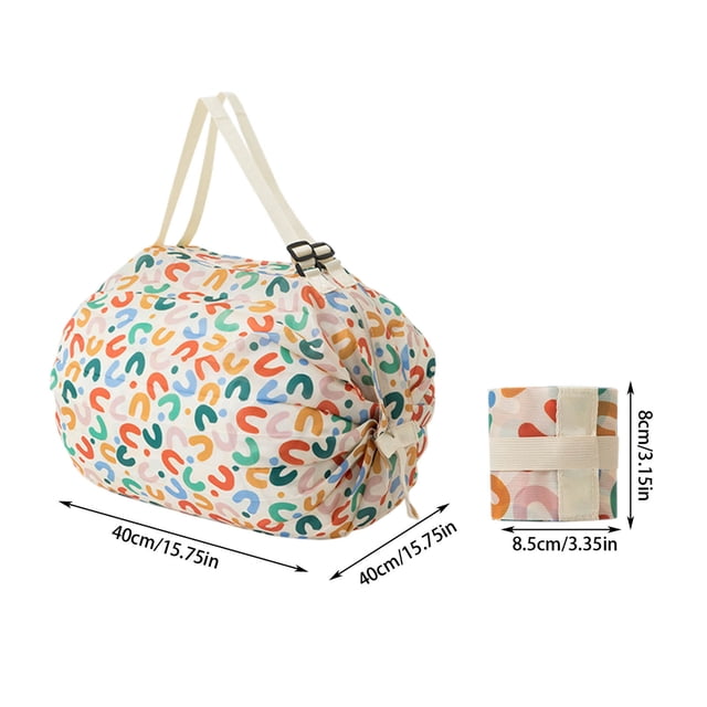 Btomtd Sacs de Magasinage Réutilisables Sac Pliable de Rangement Sac d'Épicerie en Tissu Tente Imperméable Grande Persistance et Résistance, B