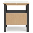 thumbnail image 6 of Signature Design by Ashley Cadmori Nightstand with Light and Wireless Charging, Black/White, 6 of 9