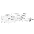 thumbnail image 3 of EUROCO 102.4” Longer Oversized Convertible Sectional Sofa,Upholstery L Shaped Couch with Reversible Chaise,Beige, 3 of 8