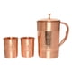 thumbnail image 2 of Juego de Jarra y Vasos de Cobre HealthGoodsIn 1.5L con 2 Vasos, 2 of 8