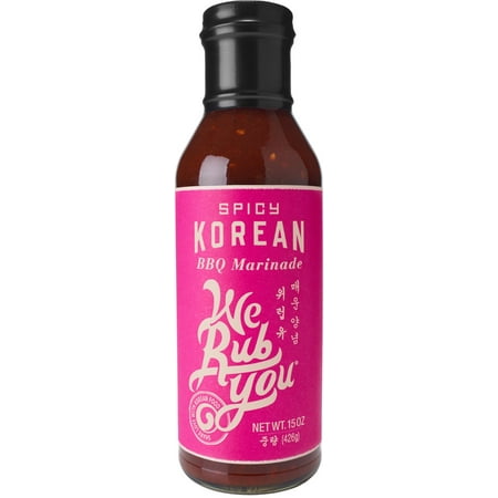 We Rub You Korean BBQ Marinade, Spicy, 15 Oz