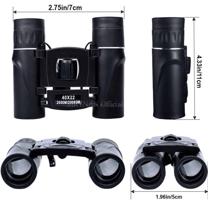 40x22 2000m Zoom BAK4 HD Telescope Professional Powerful Binoculars Long Range Portable Monocular Optics For Camping Outdoor