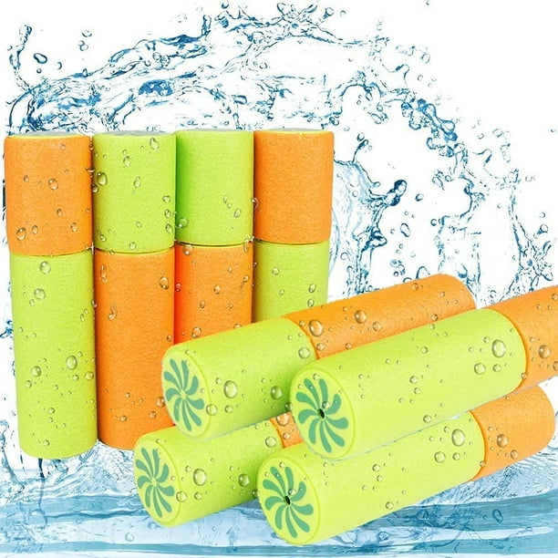 Juego de 8 pistolas de agua para niños, 16 cm, espuma de colores variados, juguetes de playa, ideal para fiestas, piscina, jardín y uso al aire libre.