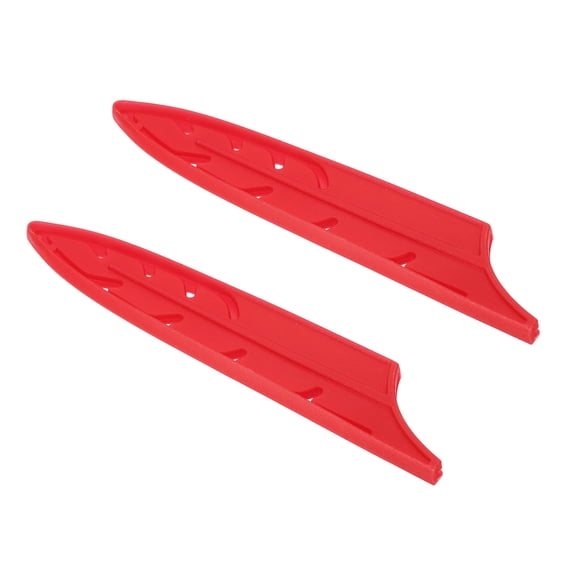 Uxcell ABS Safety Knife Cover Sleeves for 5" Paring Knife, Universal Blade Protector Sheath for Kitchen Bar, Red 2 Pcs