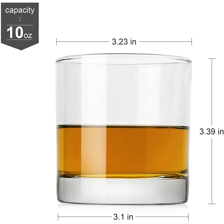 LUXU Whiskey Glasses-Premium 11 OZ Scotch Glasses Set