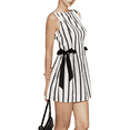 thumbnail image 2 of Robe d'Été Hawaïenne Ample Décontractée pour Femmes Nœud Rayé Blanc TG, 2 of 9