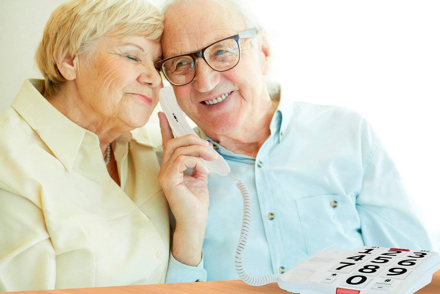 Home Intuition Big Button Corded Phone with Extra Loud Ringer for Hearing and Visually Impaired Telephone for Seniors