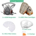 Reusable Respirators mask Half Facepiece Cover Paint Respirator with