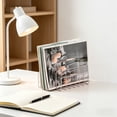 thumbnail image 4 of Btomtd Iron Metal Three Bookshelf Book Stand Desktop File Book Organization And Storage, 4 of 6