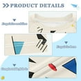 thumbnail image 2 of FORMRS Boys Rash Guard Short Sleeves Swim Shirt Quick Dry UPF 50+ Sun Protection, Sizes 3-12T, Retro Triangles, 2 of 6