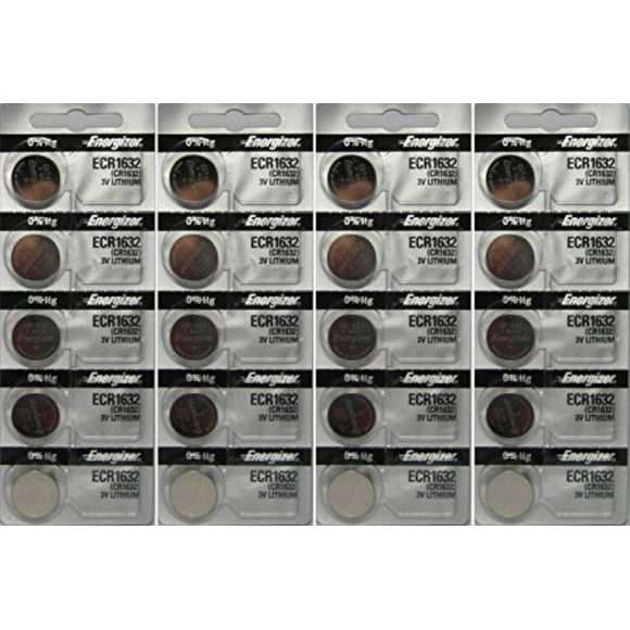 20 Energizer CR1632 3 Volt Lithium Coin Batteries