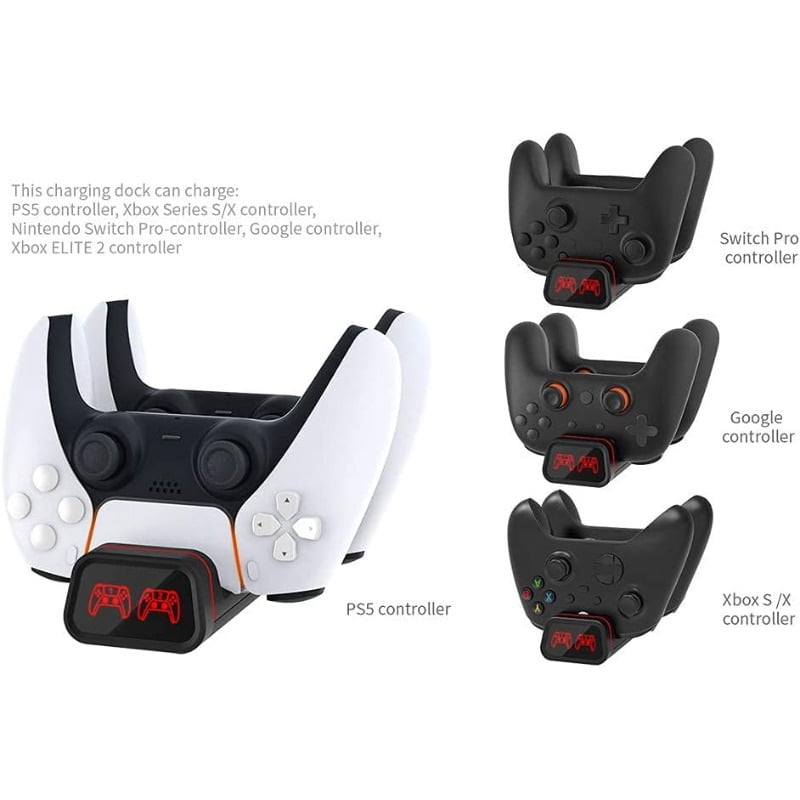 Switch Pro Controller Charger, Xbox Series S/X Controller Charging Dock, PS5 Controller Charging Station, Switch Pro Controller (Not suitable for Power A pro controller)