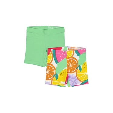 Wonder Nation Girls Bike Short, 2-Pack, Sizes 4-18 & Plus