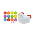thumbnail image 4 of Fesfesfes 12PCS Pull String Chicken Storage Box Shape Matching Eggs Transportation Vehicle Twist Eggs Toy Enhances Cognitive Skills and Hand Eye Coordination, 4 of 6
