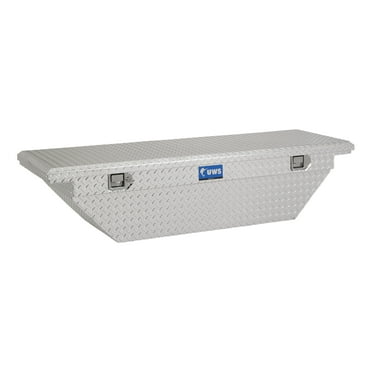 UWS EC10421 69-Inch Heavy-Wall Aluminum Angled Truck Tool Box with Low Profile, RigidCore Lid