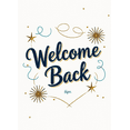 thumbnail image 4 of Welcome Back Banner Decorative Stars Twirls Design Celebratory Backdrop Perfect Party Supplies Reception Decorations Office Events Photography Props, 4 of 4