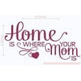 thumbnail image 3 of Kitchen Décor Home Is Where Mom Is Family Wall Decals Stickers Vinyl Letters Art Entry Decor 23x12-Inch Berry, 3 of 3