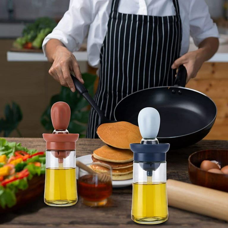 hoforife Glass Kitchen Olive Oil Bottle With Silicone Brush For Cooking,  Oil Measuring Container Dis…See more hoforife Glass Kitchen Olive Oil  Bottle