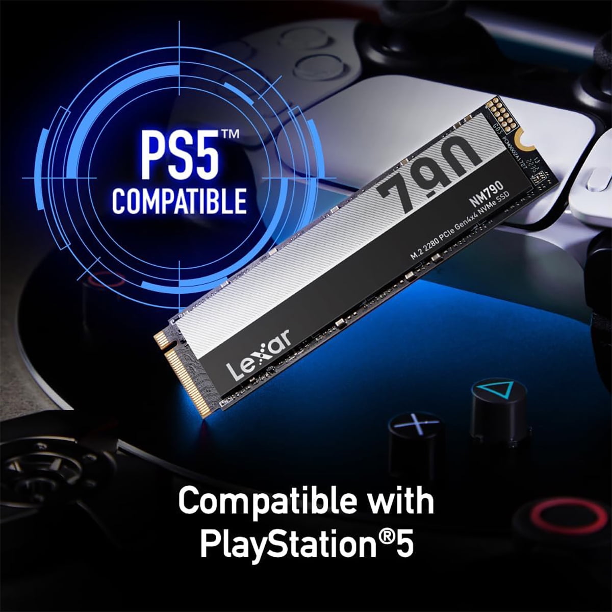 【未使用】Lexar NM790 4TB M.2 NVMe SSD Lexar NM790 4TB PCIe Gen 4x4 NVMe M.2 Internal SSD - Walmart.com