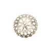 Bead Cap, Silver-Plated Brass, Filigree Dome, 22x10mm Sold per pkg of 4