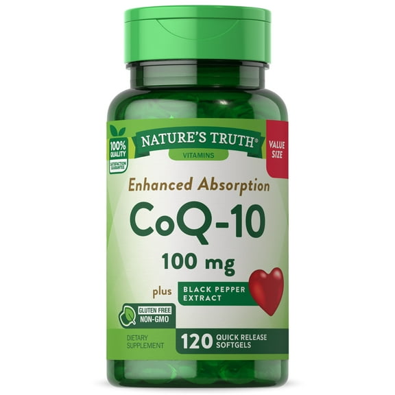 Nature's Truth Enhanced Absorption Coq-10 100 Mg Dietary Supplement