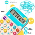 thumbnail image 4 of Deli Portable Calculator, Small Cute Pocket Calculator with Large Screen Display for School Home Office, Ideal for Educational Levels from Elementary to College, 4 of 8