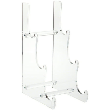 Plymor Clear Acrylic 3-Tier Display Easel, 15.75" H x 6.75" W x 10.125" D (For 10" - 12" Plates)